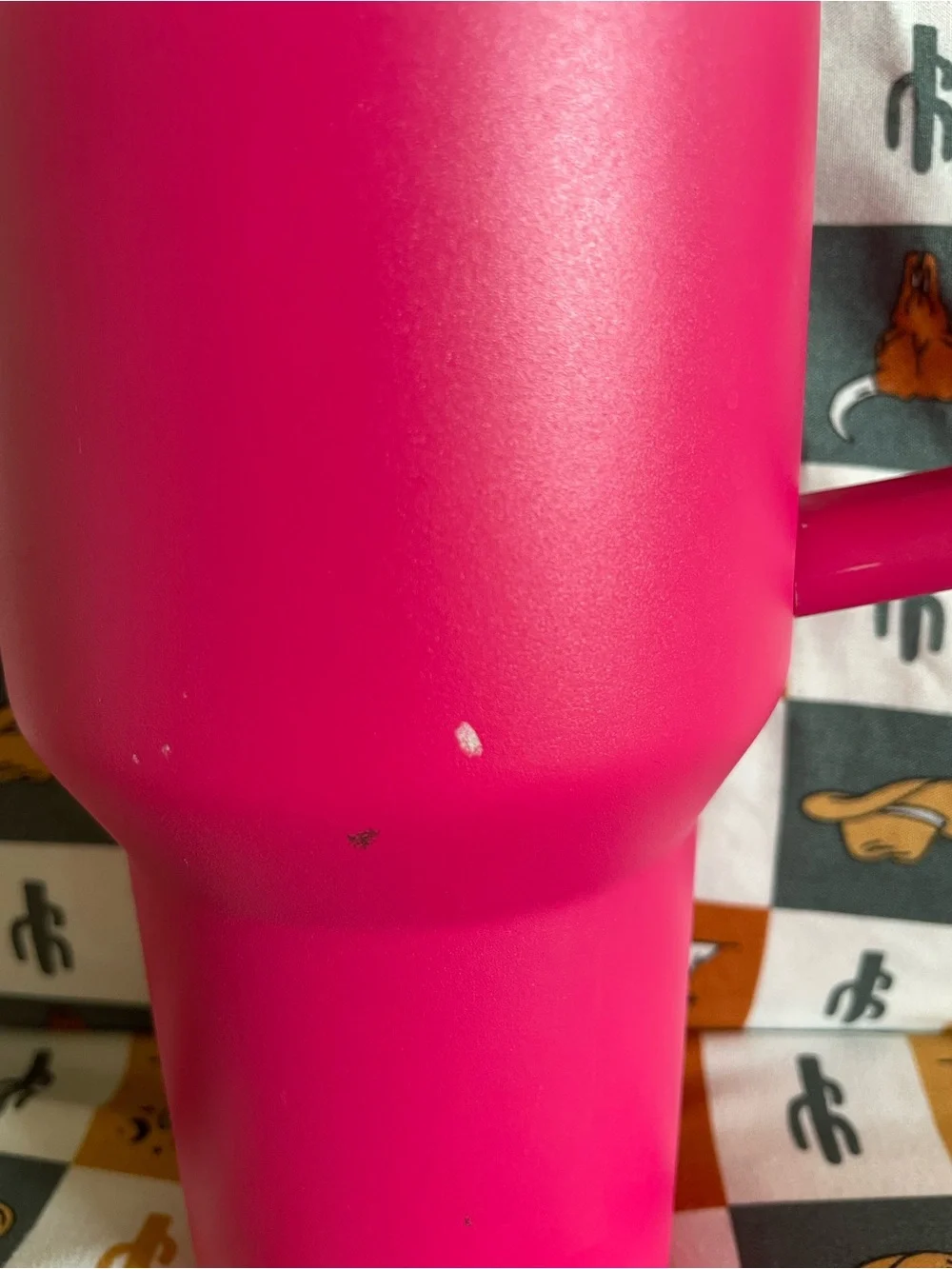 Stanley Hot Pink 40 oz Cup with Handle and Clear Lid - Picture 2 of 8